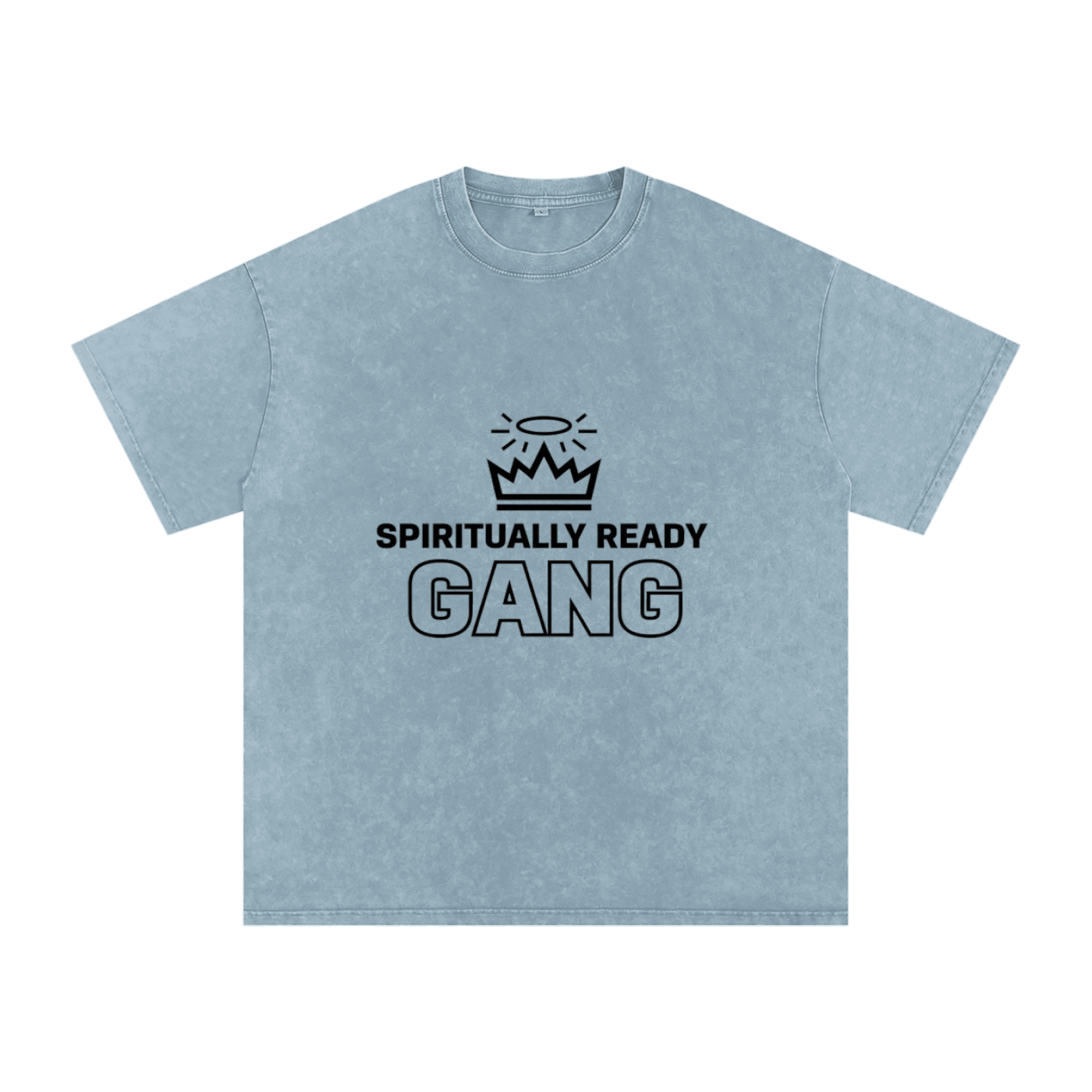 Snow Washed Oversized Cotton T-Shirt